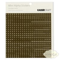 Kaisercraft - Mini Alpha Stickers - Chocolate & White