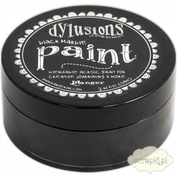 Dylusions Paint - farba akrylowa - Black Marble