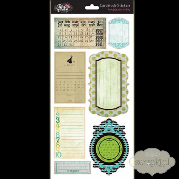 Glitz - Hoopla - Journaling Cardstock Stickers