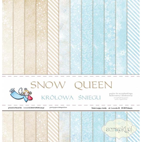 Galeria Papieru - Królowa Śniegu - bloczek papierów 30x30