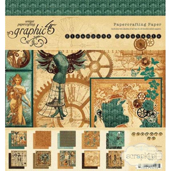 Graphic45 - Steampunk Debutante - pad 8x8